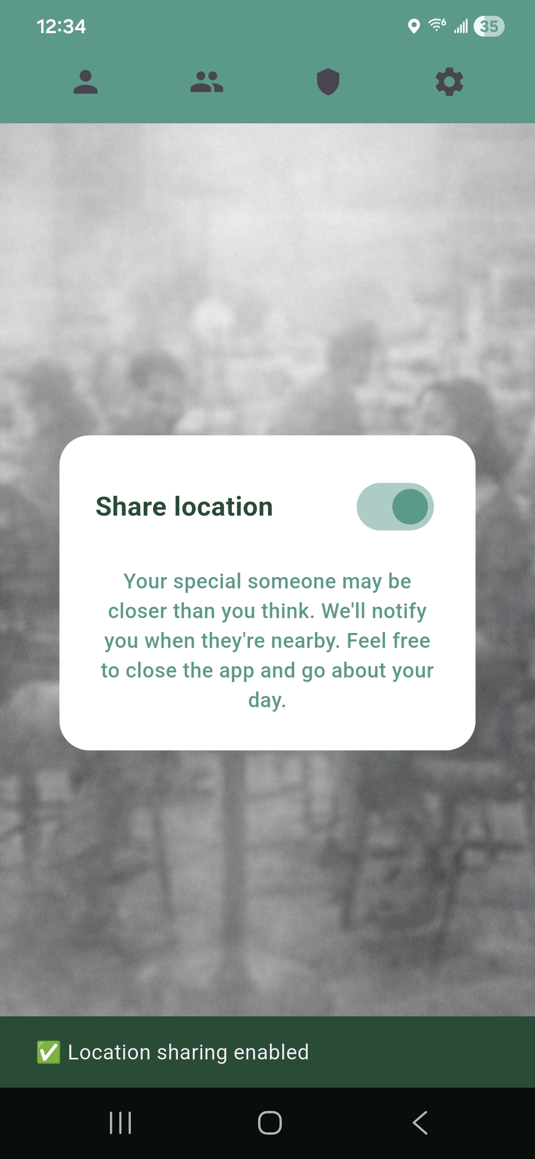 Fortuito home screen